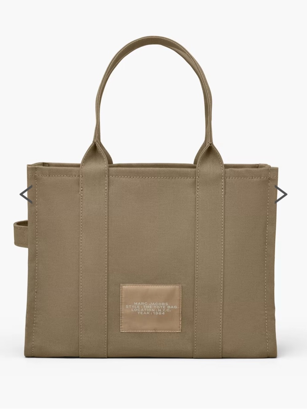 Marc Jacobs Olive Canvas Logo Tote - Picture 2 of 3